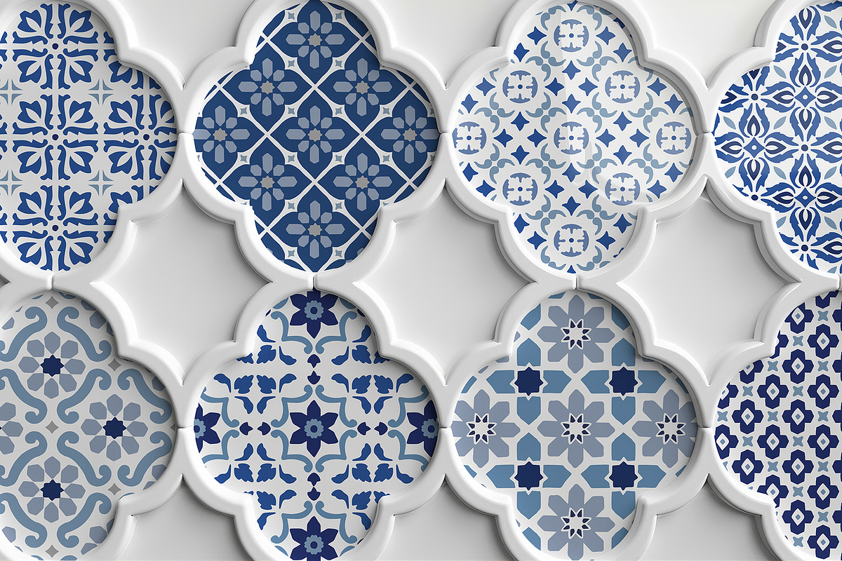 Azulejos & Moroccan patterns, a Pattern Graphic by Tabita's shop (Photo 5 of 8)