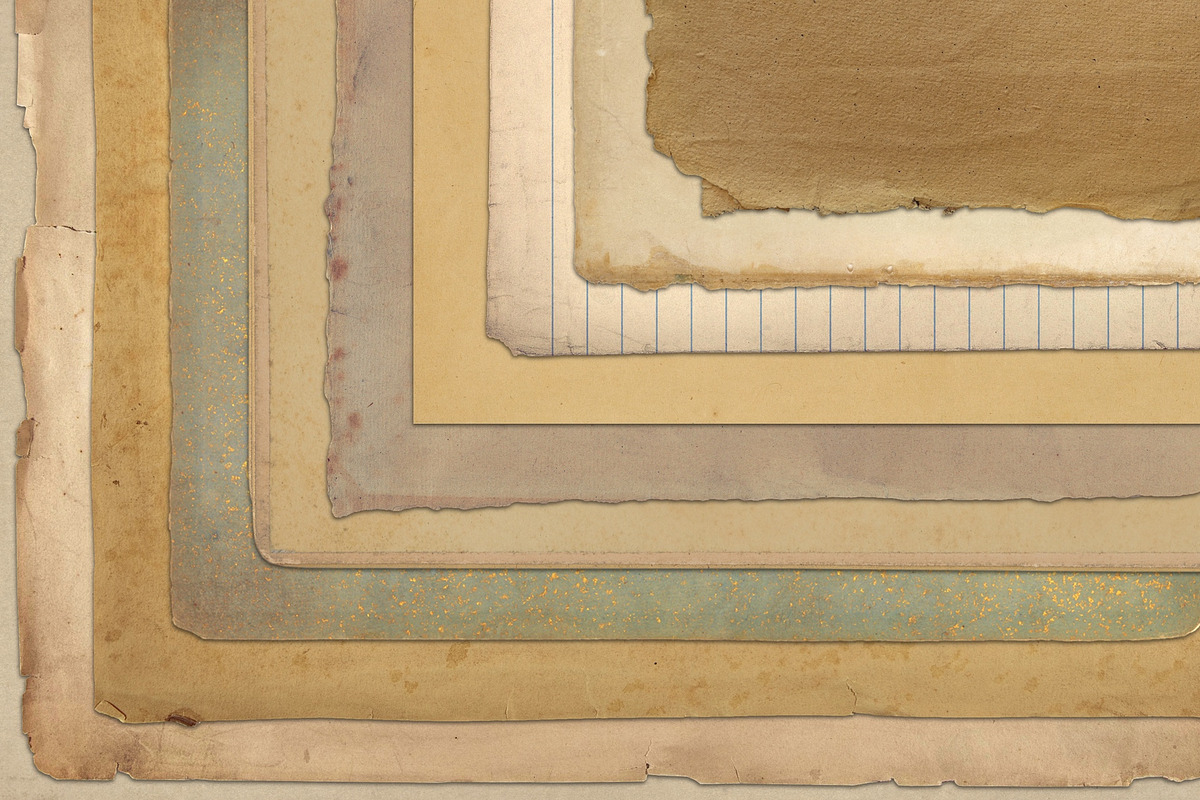 Vintage Paper Textures, a Texture Graphic by Paper Farms (Photo 2 of 3)