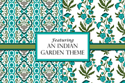 Boho Patterns Olive and Teal, a Pattern Graphic by RachelStudio (Thumbnail 3 of 10)