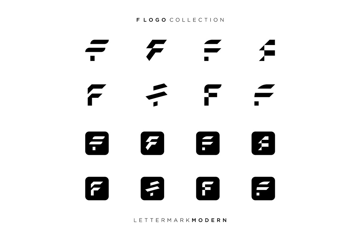 Letter F Modern Collection Logo, a Branding & Logo Template by ika trisiana (Photo 2 of 2)