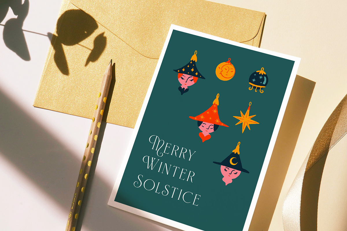 Witchy Christmas Illustrations, a Seasonal Illustration by The Creative Butternut (Photo 6 of 9)
