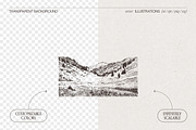 Vintage Nature Landscape Collection, a Seasonal Illustration by TheMountBirdStudio (Thumbnail 2 of 17)