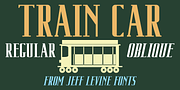 Train Car JNL, a Serif Font by Jeff Levine Fonts (Thumbnail 1 of 5)
