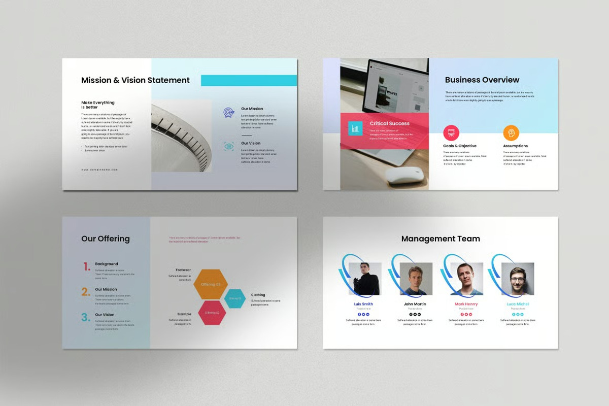 Business Plan Presentation Templates, a Presentation Template by Fit-tee (Photo 3 of 8)