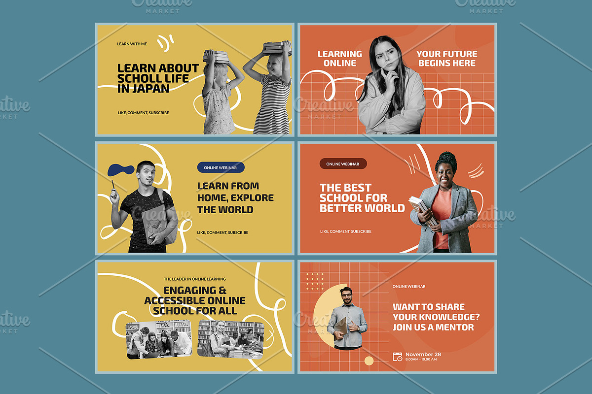 Education - Youtube Thumbnail, a Social Media Template by hekenostudio (Photo 2 of 8)