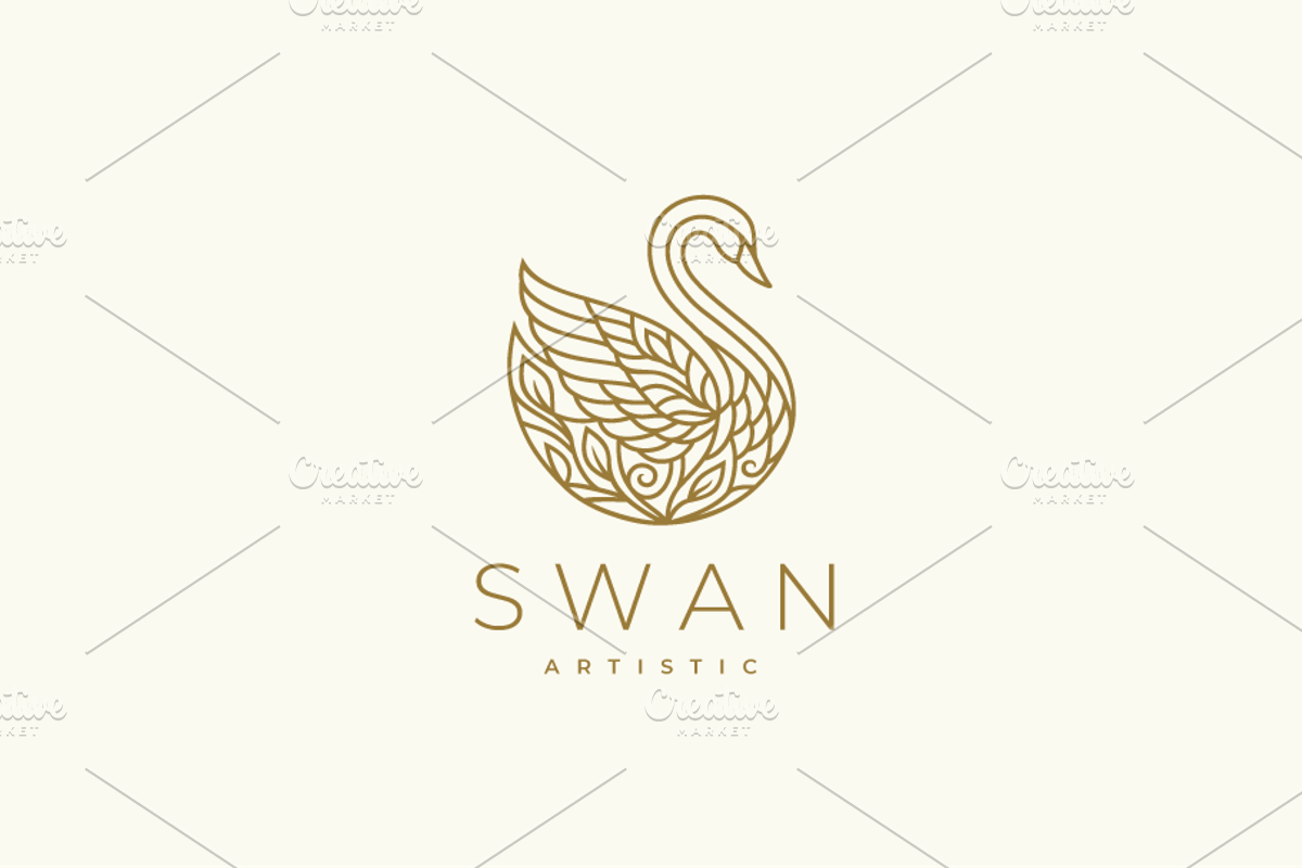Artistic Swan Vector Logo, a Branding & Logo Template by yopie (Photo 1 of 4)