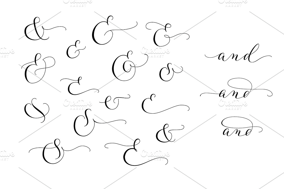 Collection of Wedding calligraphy, a Decorative Illustration by Olga Proz (Photo 3 of 8)