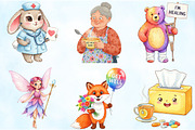 Get Well Soon Clipart, an Illustration by Craft Nest (Thumbnail 5 of 5)