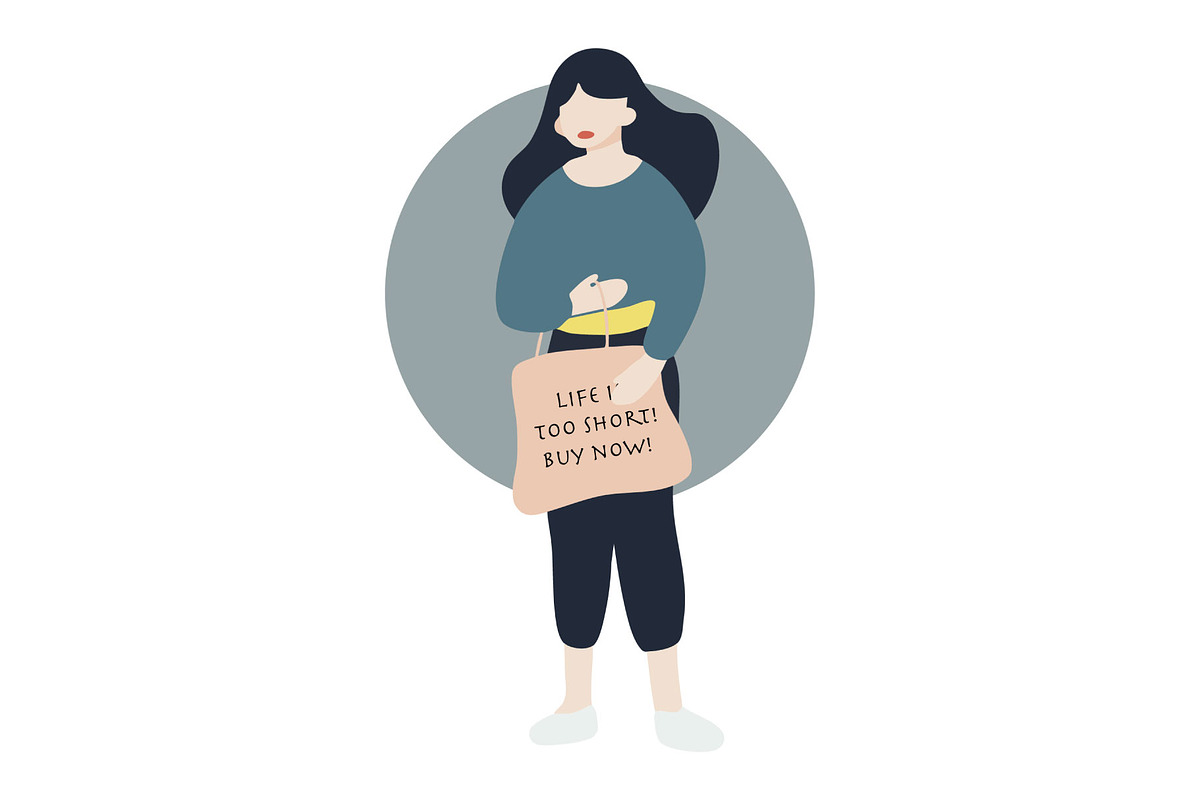 Modern Women Lifestyle – Flat Vector, an Illustration by uStickery (Photo 4 of 6)