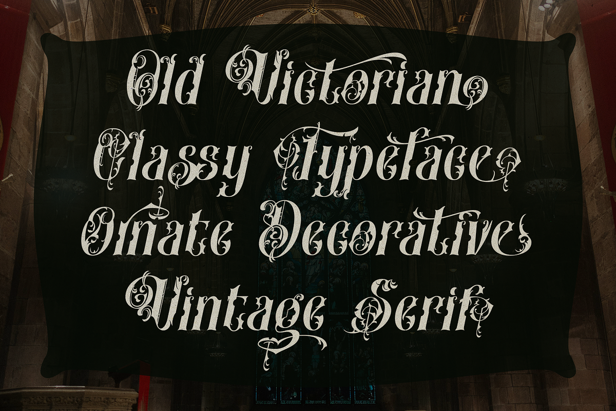 Heritangle Victorian Font, a Blackletter Font by madeDeduk (Photo 8 of 11)