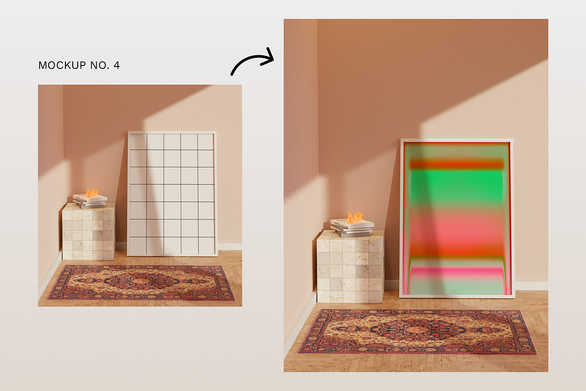 Framed Poster Mockup Bundle, a Print Template by Bonumo (Photo 5 of 8)
