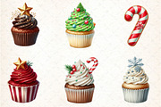 Christmas Cookies and Cupcakes Clipa, an Illustration by DreamCafeArt (Thumbnail 5 of 8)