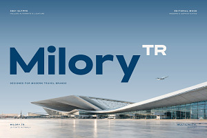 Milory TR - Wide Geometric Sans Font