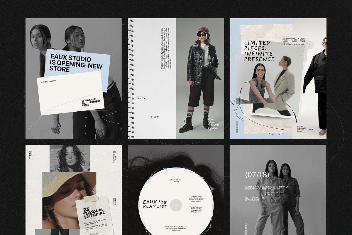 EAUX | SOCIAL MEDIA KIT, a Social Media Template by notgreystudio (Photo 7 of 10)