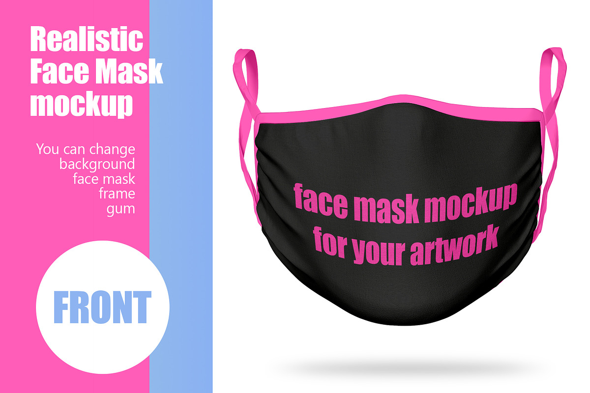 Face mask mockup new, a Mask Mockup by Radmila (Photo 1 of 4)