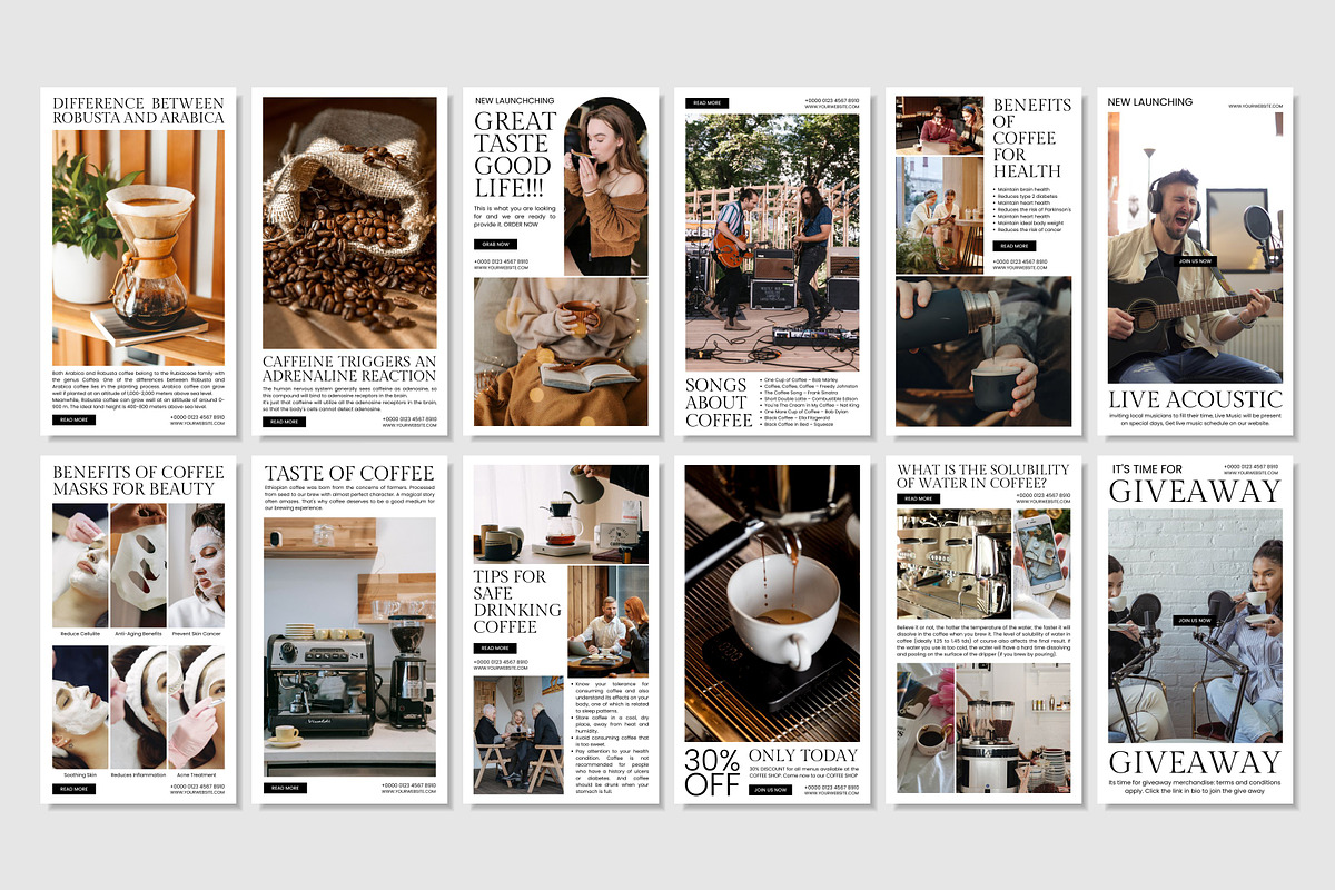 Social Media Growth Pack for Coffee, a Social Media Template by cmatworks (Photo 3 of 4)