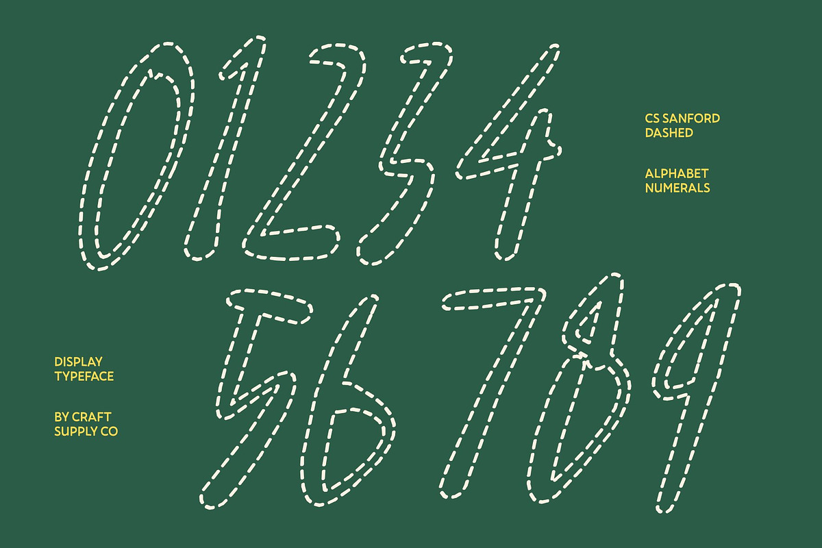 CS Sanford Dashed, a Handwritten Font by Craft Supply Co. (Photo 5 of 8)
