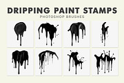 20 Dripping Paint Photoshop Brushes, a Brush Add-On by AB-TheDesigner (Thumbnail 2 of 4)