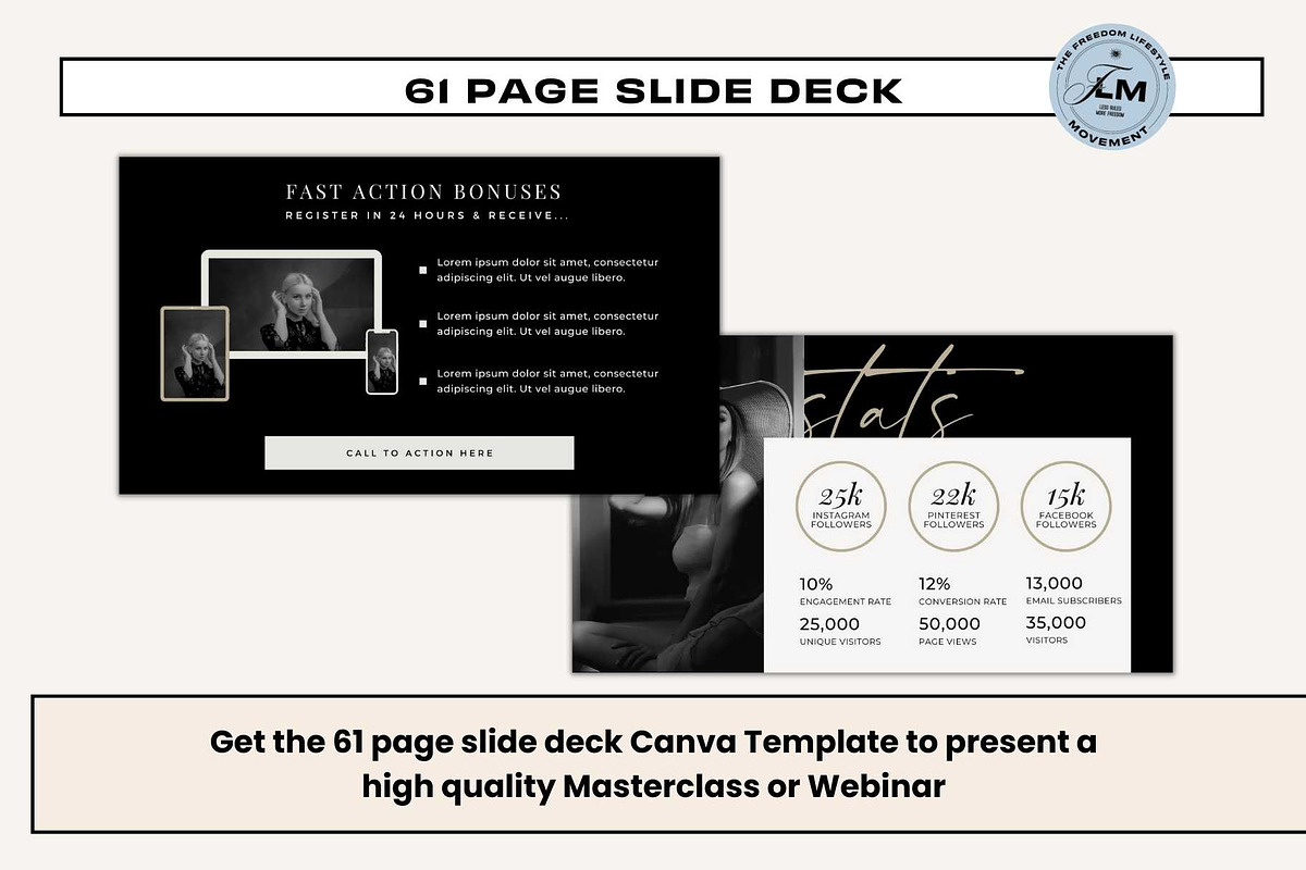Masterclass Deck - Noir Luxe, a Presentation Template by Freedom Business Shop (Photo 9 of 12)