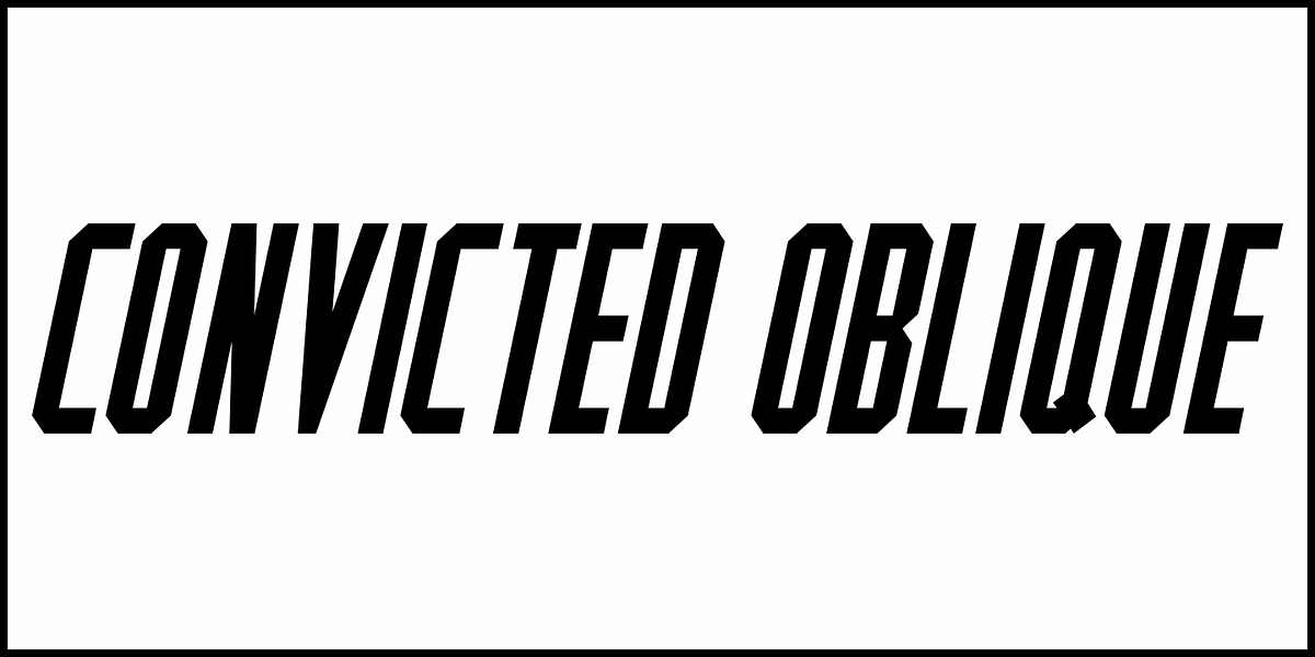 Convicted JNL, a Sans Serif Font by Jeff Levine Fonts (Photo 4 of 5)