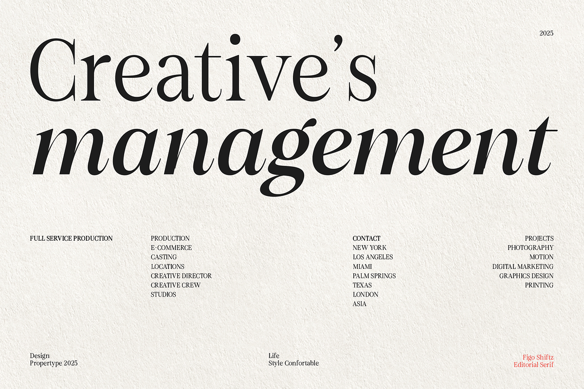 Figo Shiftz, a Serif Font by Propertype (Photo 3 of 13)