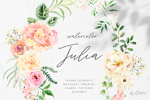 Julia Watercolor Floral Collection