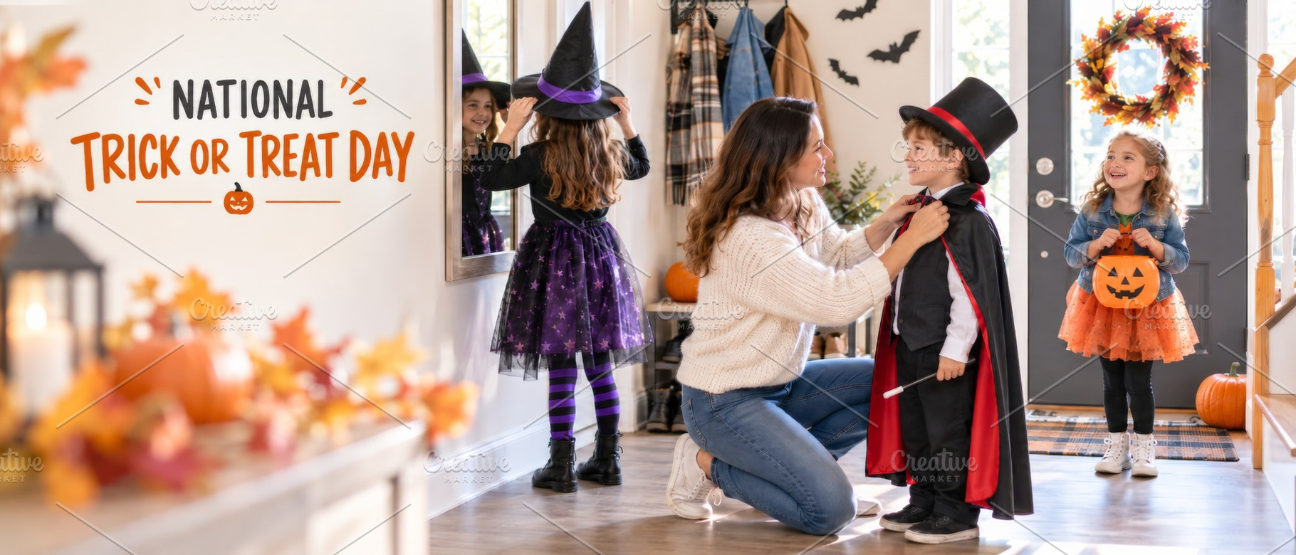 National Trick or Treat Day October, a Photo by Dvoevnore photos