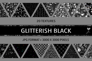 Glitterish Black