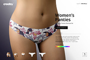 Mockups Woman Underwear  Apparel Mockups ~ Creative Market