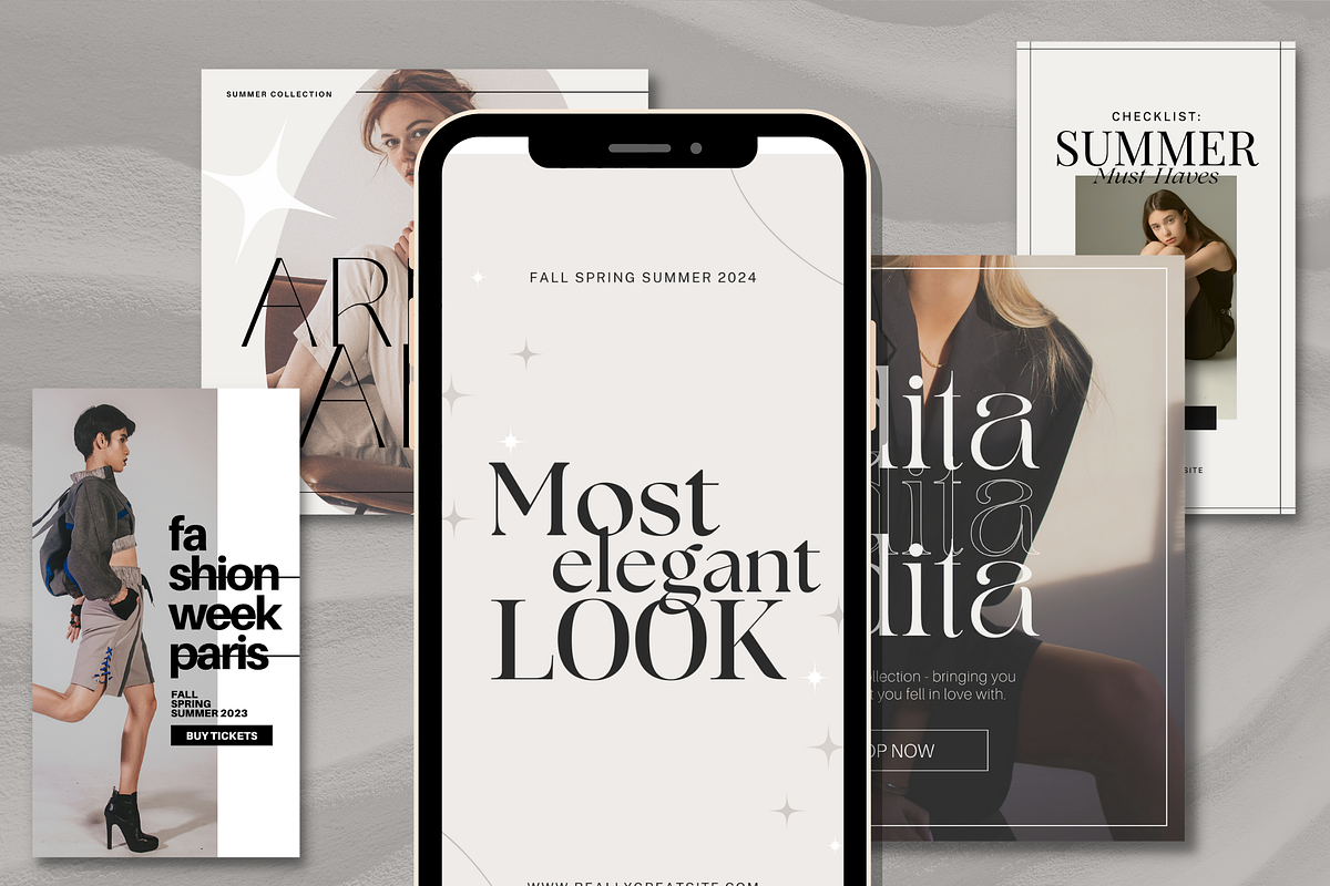 CANVA | Glamour Social Media Pack, a Social Media Template by 9inchideas (Photo 6 of 7)