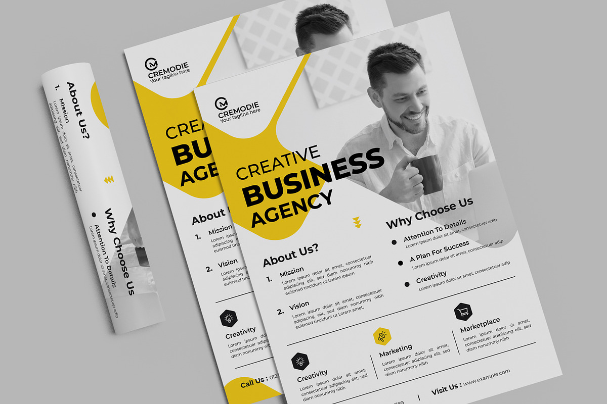 Corporate Flyer Template, a Flyer Template by MightyDesign (Photo 3 of 5)