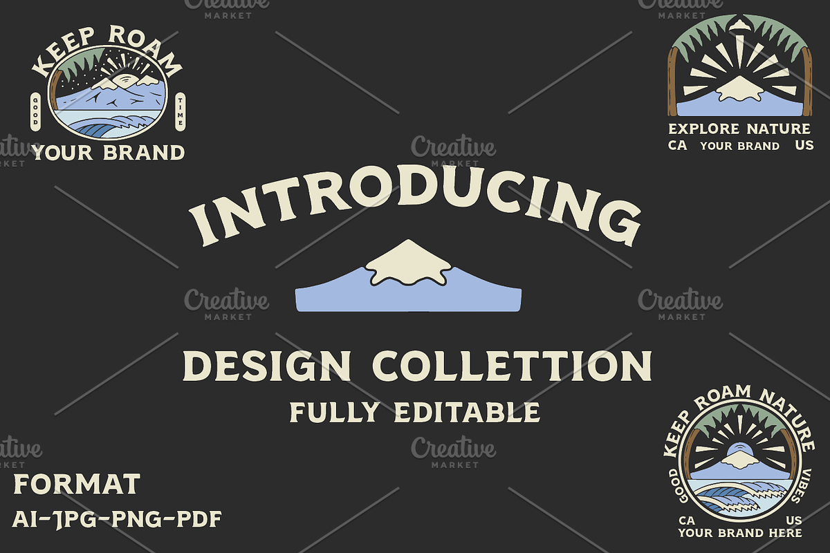 Mountain Design Collection, a Branding & Logo Template by rezhaldf (Photo 1 of 3)