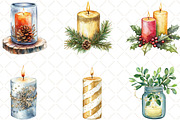 Christmas Glitter Candle Clipart, an Illustration by Black Bird Studio (Thumbnail 5 of 6)
