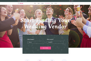 Wedding Vendor- Landing Page