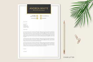 Black & Gold Resume CV Template