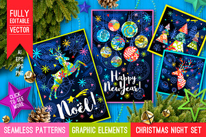 Christmas Night Magical Forest Set