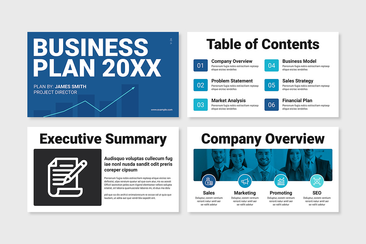 Business Plan Presentation Template, a Presentation Template by E-Type (Photo 2 of 5)