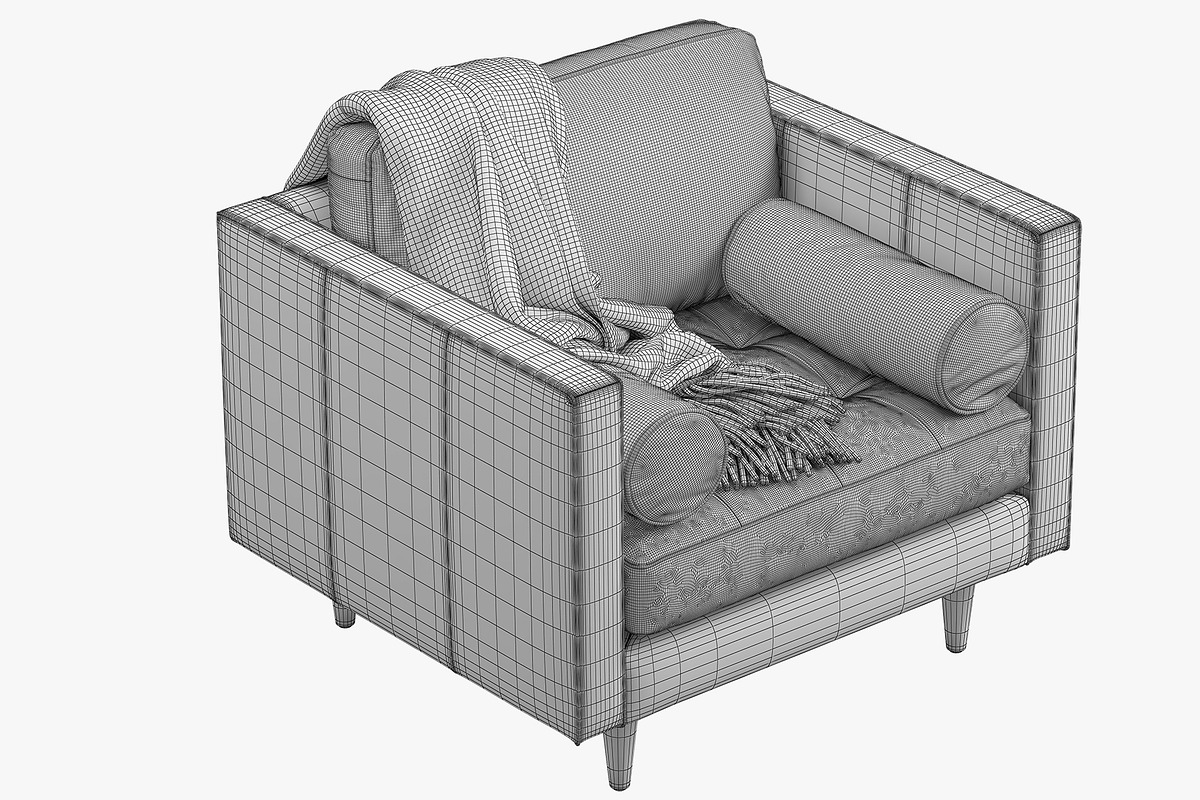 Briar Leather Chair brown and black, a Furniture 3D Model by 3dmitruk (Photo 22 of 24)