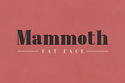 Mammoth Fat Face - Letterpress Font, a Slab Serif Font by Medialoot (Thumbnail 1 of 4)