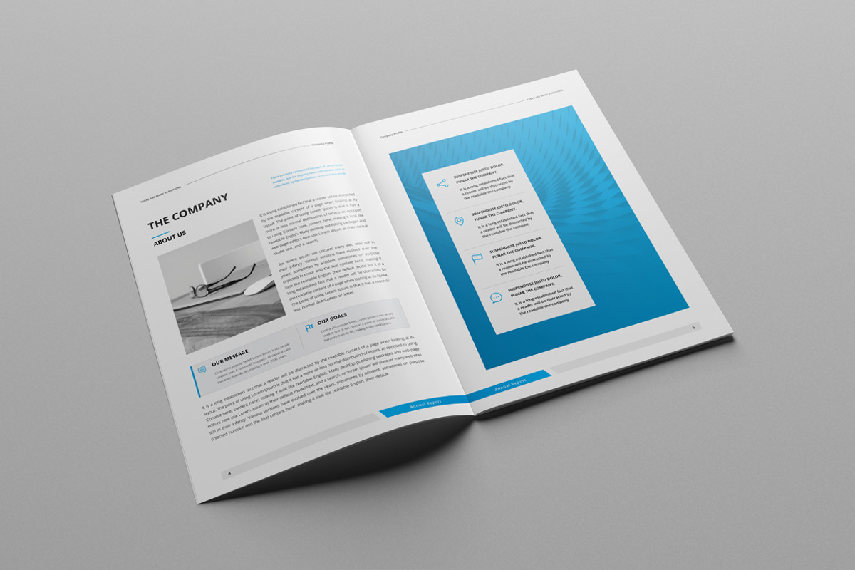 Blue Corporate Brochure, a Brochure Template by Pro-Gh (Photo 4 of 9)