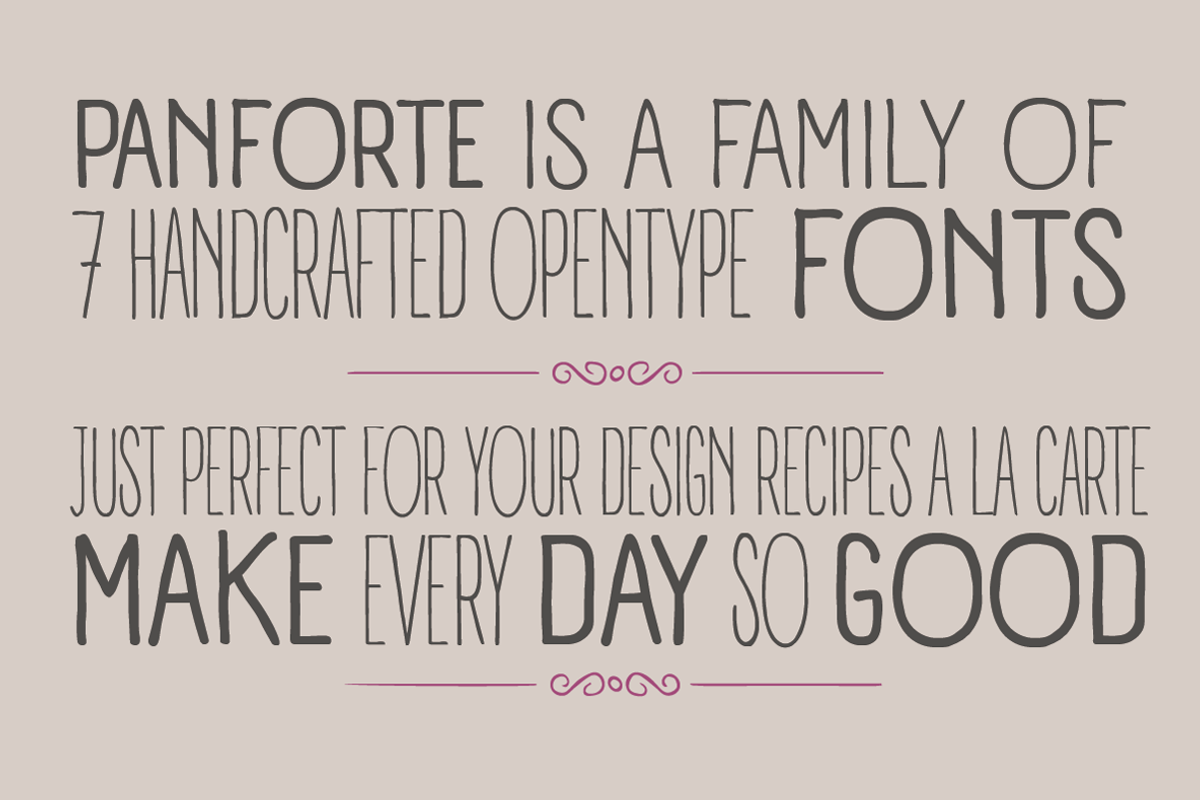 Panforte Pro - 7 fonts preview 2