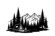 50 Camping Mountain Vector Bundle, an Illustration by jahid234 (Thumbnail 38 of 51)
