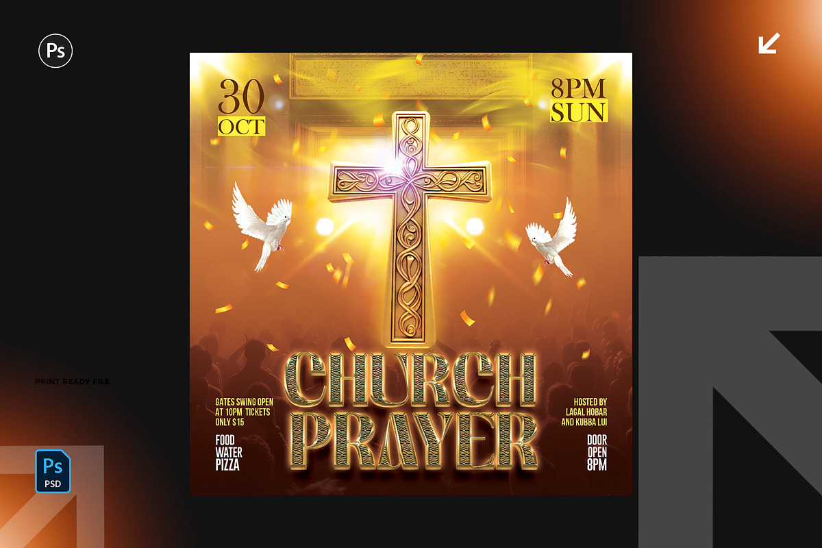 06 Church Worship Flyer Bundle, a Flyer Template by Shajib Shikder (Photo 5 of 7)