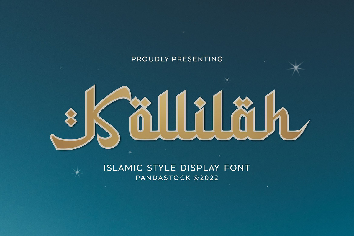 Kollilah - Arabic Font, a Font by Imoodev (Photo 1 of 5)