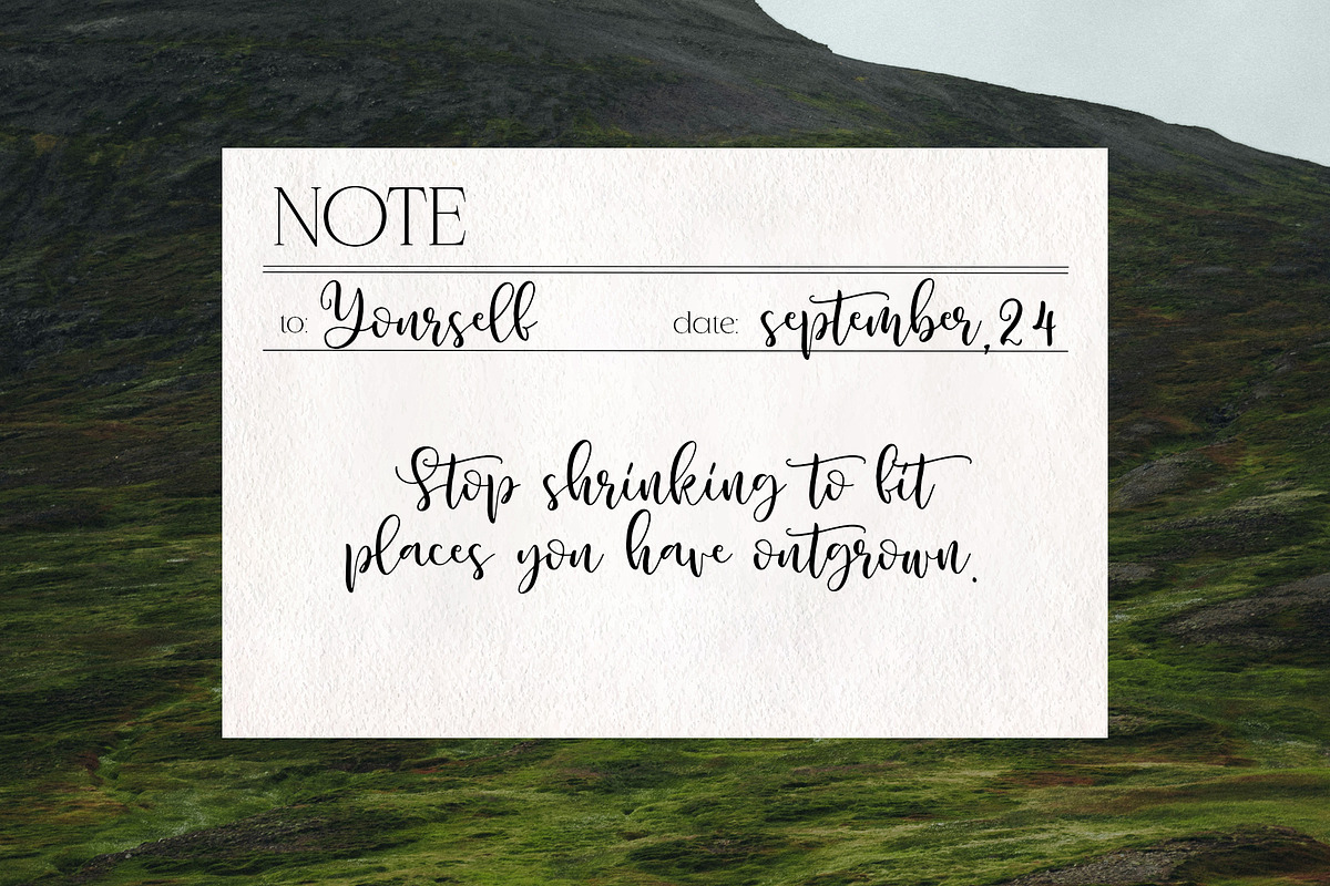 Sunset Garden handwritten font, a Handwritten Font by BilberryCreates (Photo 8 of 18)