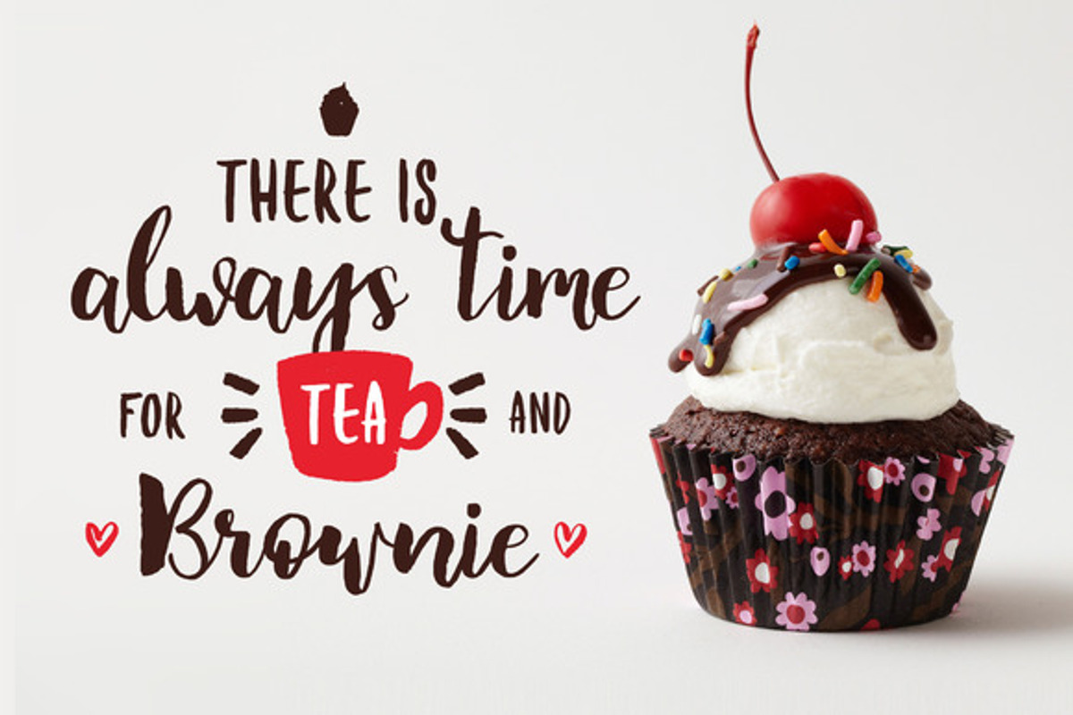 Brownie Brush Fonts preview 2
