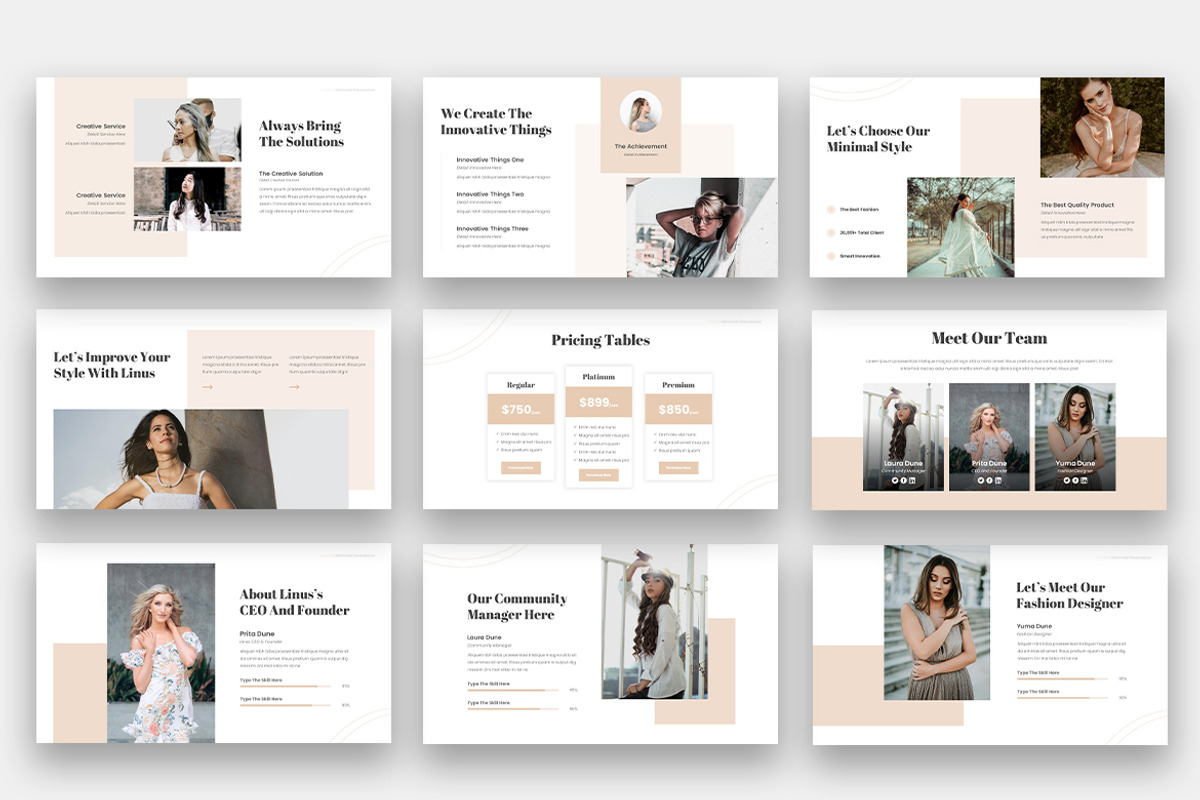 Linus Creative Minimalist Keynote, a Presentation Template by kerismaker (Photo 3 of 6)