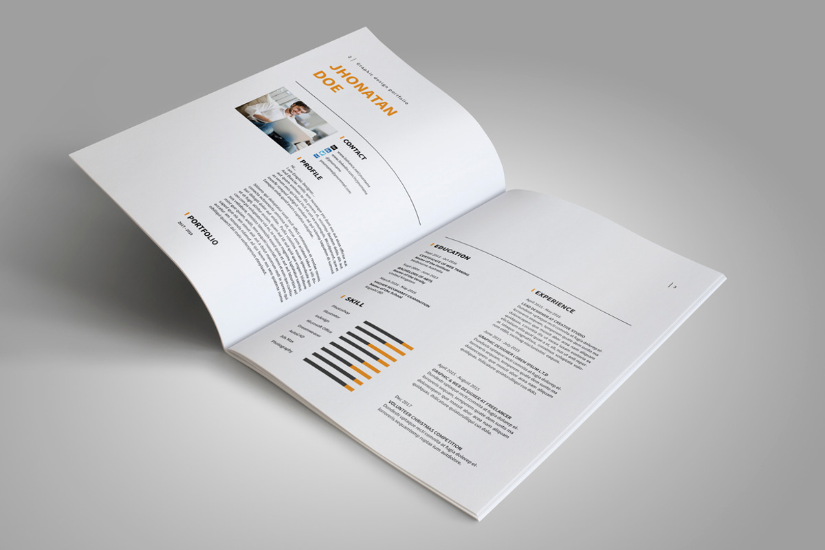 Graphic Design Portfolio Template, a Brochure Template by adekfotografia (Photo 6 of 42)