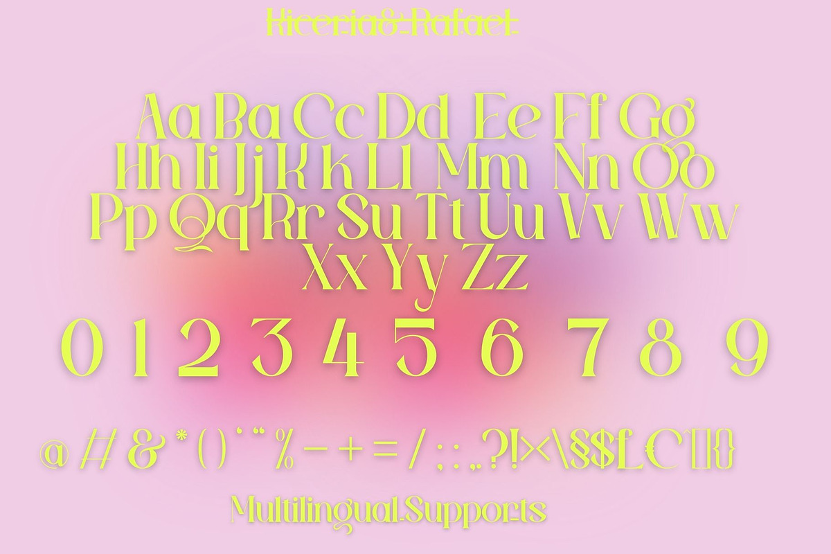Kiceria & Co Rafael, a Sans Serif Font by Aditastudios (Photo 6 of 7)