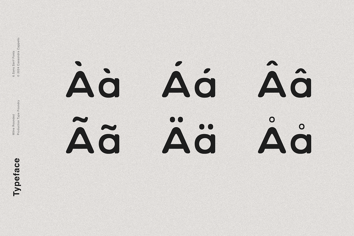 Milne Rounded - A Bold Sans Serif, a Sans Serif Font by Cassandra Cappello (Photo 5 of 9)